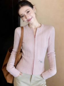 GEBOFU | Pretty Pink Ladies Spring Knit Cardigan New Design 2026