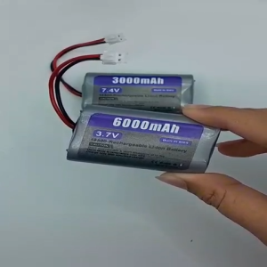 Baterai 2x18500 Li-ion lion li ion 3.7V 3.7volt 6000mAh Rechargeable Built-in BMS 18500 baterai Rc XH 2P PH JST LOSI