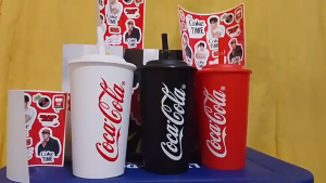 Coca Cola Cup 7 Eleven Exclusive Coke Panalo Cup Tumbler Complete Set With BTS V Sticker