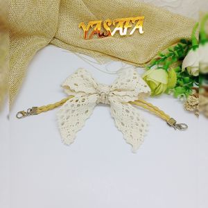 Yasafa Ribbon Lace Konektor Renda Vintage Bow