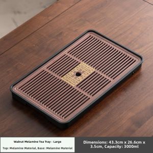ciiemen | Drain and Storage Multi-use Tea Tray Small