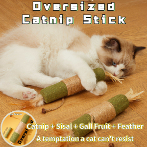 Oversized Catnip Teething Stick Cat Toy Catnip Stick Self-pleasuring Little Cat Toy