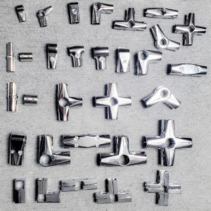 16253238mm Stainless Steel round Tube Separates Long Tee Four-Way Two-Way Elbow Thickened Connector Pipe Connector