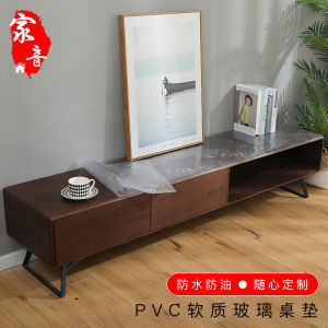 TV Cabinet Tablecloth Waterproof Oil-Proof Disposable PVC Living Room Shoe Cabinet Cover Cloth Tea Table Cloth Plastic Table Mat Table Cloth