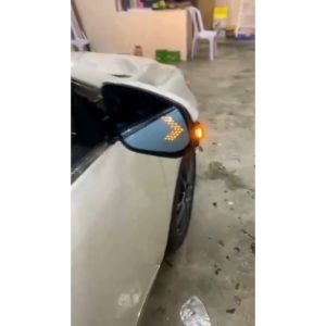 [ 1 PAIR ] TOYOTA HARRIER XU60 XU80 2015-2023 SIDE MIRROR GLASS W/SIGNAL LIGHT LED BLUE MIRROR