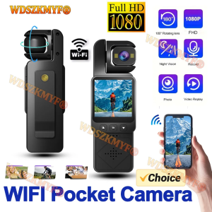 FHD 1080P Wifi Camera Digital Video Outdoor Sports Camera Mini DV Portable Handheld Law Enforcement Recorder 360° Rotatable Lens
