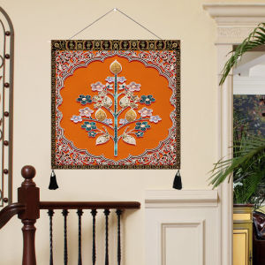 Elegant European Style Villa Office Entrance Sofa Background Wall Hanging Tapestry High Quality Atmosphere Luxury Decorative Painting