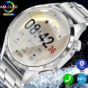 Đồng Hồ Thông Minh 2024 New 4 PRO Dành Cho Nam Màn Hình AMOLED HD GPS Thể Thao Sức Khỏe NFC Bluetooth Gọi Điện Chống Nước Tích Hợp Theo Dõi Nhịp Tim
