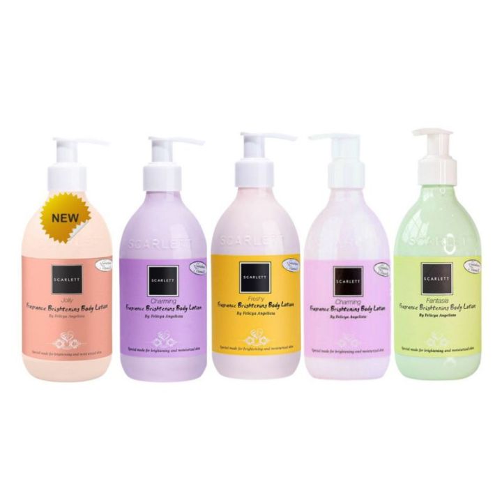 Scarlett Body Lotion All Varian Charming Romansa Pomgrante Jolly Freshy
