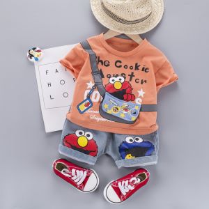 lovely Baby Clothes Sets baju kanak kanak lelaki Children short-sleeved clothing set baju baby boy
