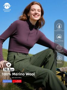 Menyanull | Fast Drying Fine Merino Wool Slim Fit Long Sleeve Jacket