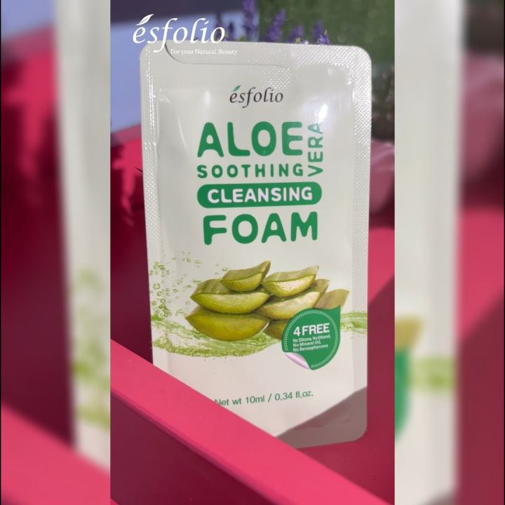 Esfolio Aloe Vera Cleansing Foam Sachet | Lazada PH