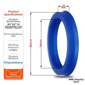Oil Sealing Piston Y/U Ring 80mm Diameter