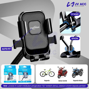 NANVAN NVN-N4 PHONE HOLDER HP PEGANGAN PENYANGGA HANDPHONE DI MOTOR / SEPEDA