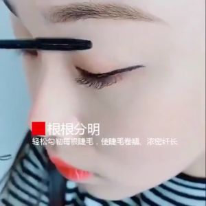 3Pcs Set Eye Makeup 2 in 1 Waterproof Mascara Eyelash Curler Black Eyeliner Set Eyelash Curler with Comb