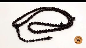 Tasbih kayu Galih  kelor hitam  kayu eboni kalimantan  varian ukuran 33 / 99 butir Natural alami