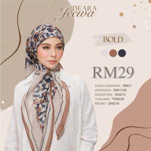 DEARA JEEWA Tudung Bawal bidang 46++ ReadyStock