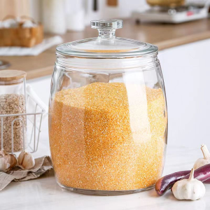 glass rice dispenser 10 kilos/10kg storage container airtight big glass jar canisters and jars organizer with lid lagayan ng bigas aesthetic rice bucket rice box