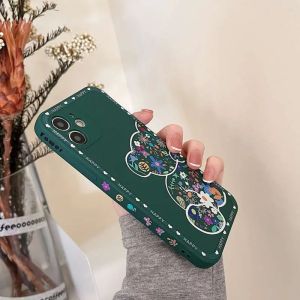 Case Vivo Y55 Y75 T1 5G Casing Softcase Silikon Karakter Smile HAPPY BEAR Flower Batik With Protector Camera