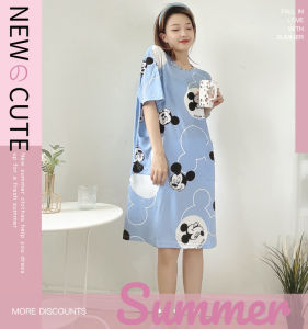LHSunday ชุดนอนกระโปรงแฟชั่น ชุดนอนลายกระโปรงน่ารักแบบสดใส เนื้อผ้านิ่มสวมใส่สบาย สกรีนลายการ์ตูนน้องหมีติดโบว์ จะบอกว่าเนื้อผ้านิ่มเกินบรรยาย เด้งๆ ราคาจิ๋วววว คุณภาพแจ๋วววว