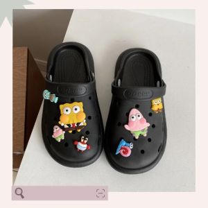 รองเท้าเเตะ ตัวติดการ์ตูนน่ารักมากเวอร์ สบาย นุ่มสบาย สไตค์เกาหลี ระบายอากาศได้ดี พร้อมส่งในไทย สีร้อน แบบรองเท้า สำหรับรองเท้าเเตะหัวโต