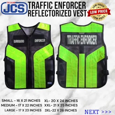 Reflectorized vest uniform FREE PATCHES