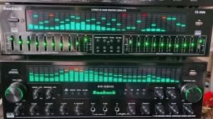 Amply Karaoke Bluetooth Sunbuck SR 5800 Công Suất Lớn 1000W 7 Kênh có điều khiển từ xa công nghệ âm thanh đa hướng