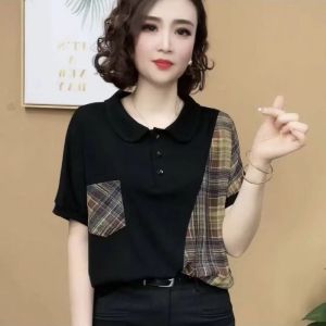 HUAXUNRAN | Áo Thun Tay Ngắn Dáng Rộng Thời Trang cho Mẹ
