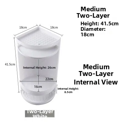 Rotating Waterproof Corner Storage Cabinet