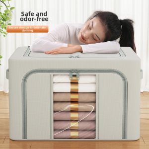 ZHENTAIYUAN | Oxford Cloth Foldable Storage Box For Clothes Blankets Moving