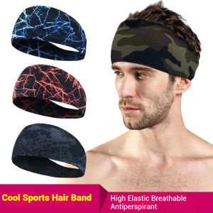 LAYOTO Sweat-Absorbing Headband for Women Men - Breathable Gym Running Workout Band