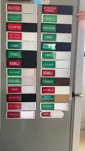 Occupied or Vacant Clean or Dirty Welcome or DoNotDisturb Open or Close Easily Identity Room Status