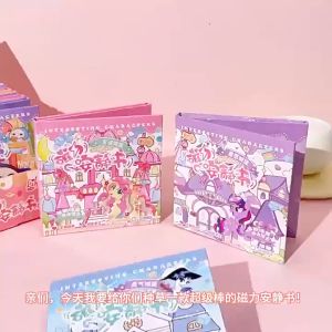 Repeated pasted packaging Magnetic Sanrio Quiet Book cut free magnetic