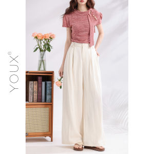 YOUXIANG | Quần Tây Mỏng Rộng Dáng Suông Cao Đẹp