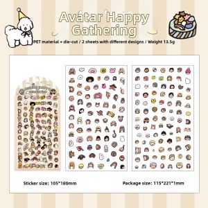 Gimue | Cute Pattern Decorative Stickers Waterproof Small Size