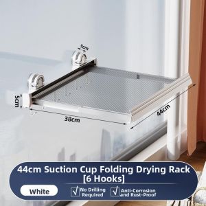 Retractable Foldable Invisible Drilling-free Drying Rack
