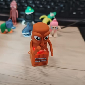 Đồ Chơi Treo Chìa Khóa Thắt Lưng Người Cầm Cây Cọc Sáng Tạo Giảm Căng Thẳng Phát Âm Bàn Trang Trí Đồ Chơi Treo Trang Trí