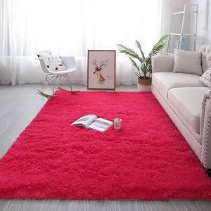 New Plain Nordic Style Fluffy Rug