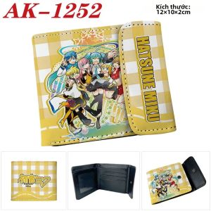 Bandai | Kawaii Hatsune Miku Snap Ví Anime Hoạt Hình In PU Túi Đựng Thẻ Lưu Trữ Thời Trang Quà Tặng Cho Người Hâm Mộ Ca Sĩ Ảo Hình Phụ Kiện