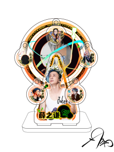 Acrylic Rotatable Ferris Wheel Desktop Ornaments Celebrity Birthday Gifts Xue Zhiqian Figure Collectible Items Rotating Stand