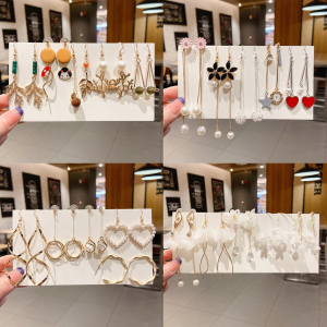 2023 New Womens Week Earring Set Japan and South Korea Style Simple Elegant Fruit Pattern Small Sized Premium Feel Earrings