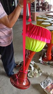 กลองยาว หน้า 12 นิ้ว ไม้มะม่วงก้ามปู หนังวัวแท้ เสียงดี