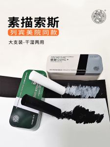 Soluble Black And White Charcoal Sticks for Sketching And Painting Professional Grade Drawing Tools Iron Box Packaging