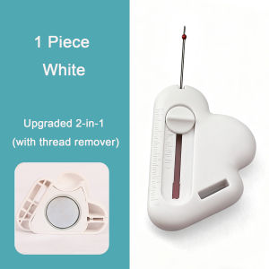 2-in-1 Magnetic Seam Guide & Seam Ripper Adjustable Universal Sewing Machine Accessories with Scale Hemmer Guide Ruler