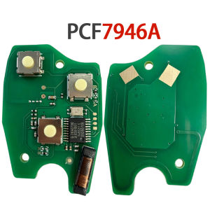 ID46 PCF7946 / PCF7947 433MHz Remote Car Key PCB For Renault Clio Kangoo Master Modus Logan Twingo 2/3 Buttons Circuit Board