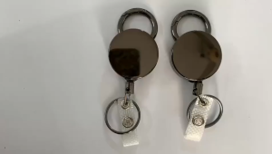 Móc Khóa Dây Rút 60cm Mặt Tròn 3.2cm Cao Cấp - Đựng Thẻ Chìa Khóa Không Gỉ Sét