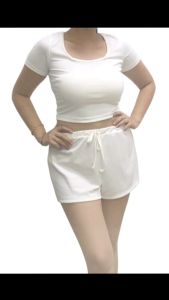 Crop Top Terno Shorts Sizes S-M to L-XL