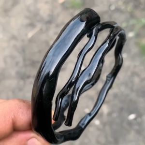 Gelang Akar Bahar Hitam Bercabang Kantoran Lentur