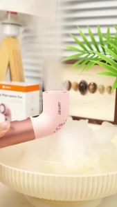 Mini Portable Handlend Turbo Fan 0.5s Fast Cooling 100 Gear Wind Speed 168g Light USB Rechargeable Fan 16 hour Battery Life F30
