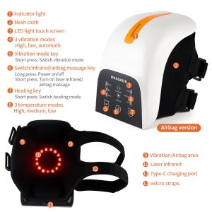 Knee Massager Vibration Heating Knee Massage Relieve Knee Rheumatic Arthritis Laser Light Therapy